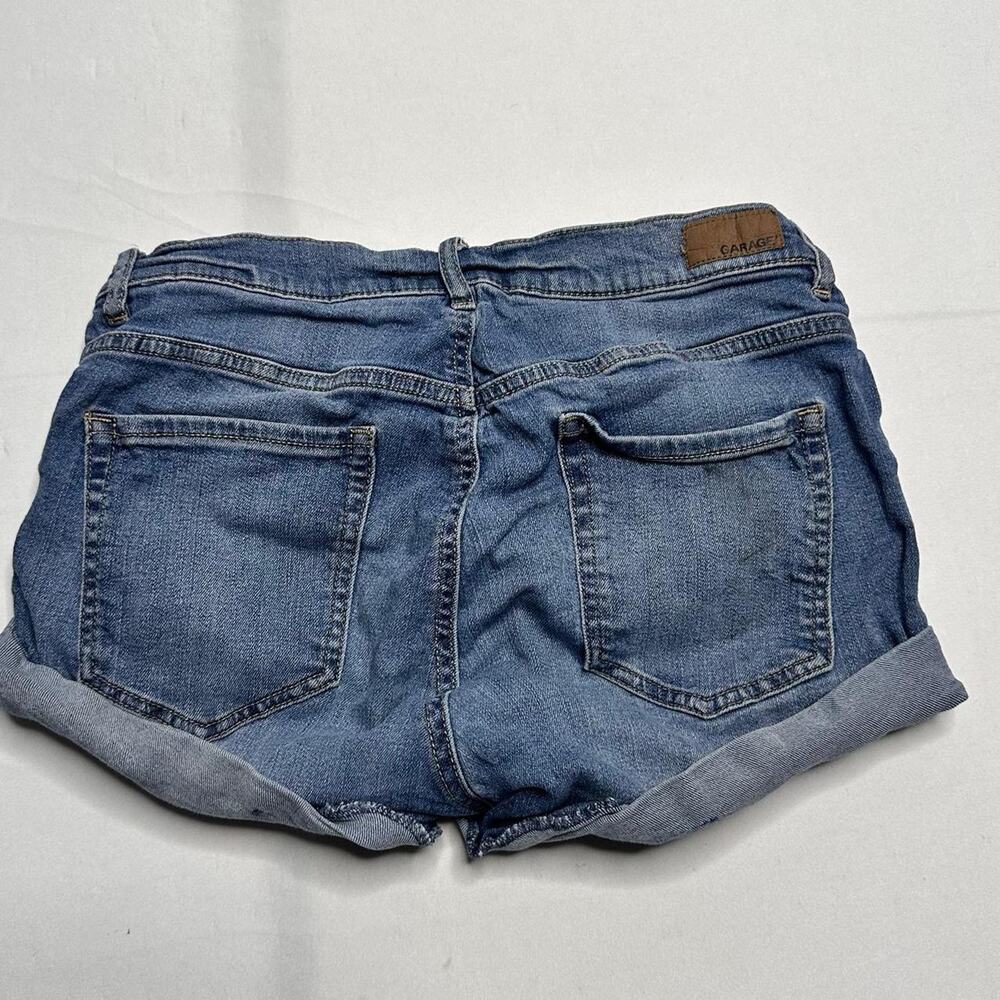 Garage Taille Haute High Rise Mini Denim Shorts Size 11 - Picture 4 of 6